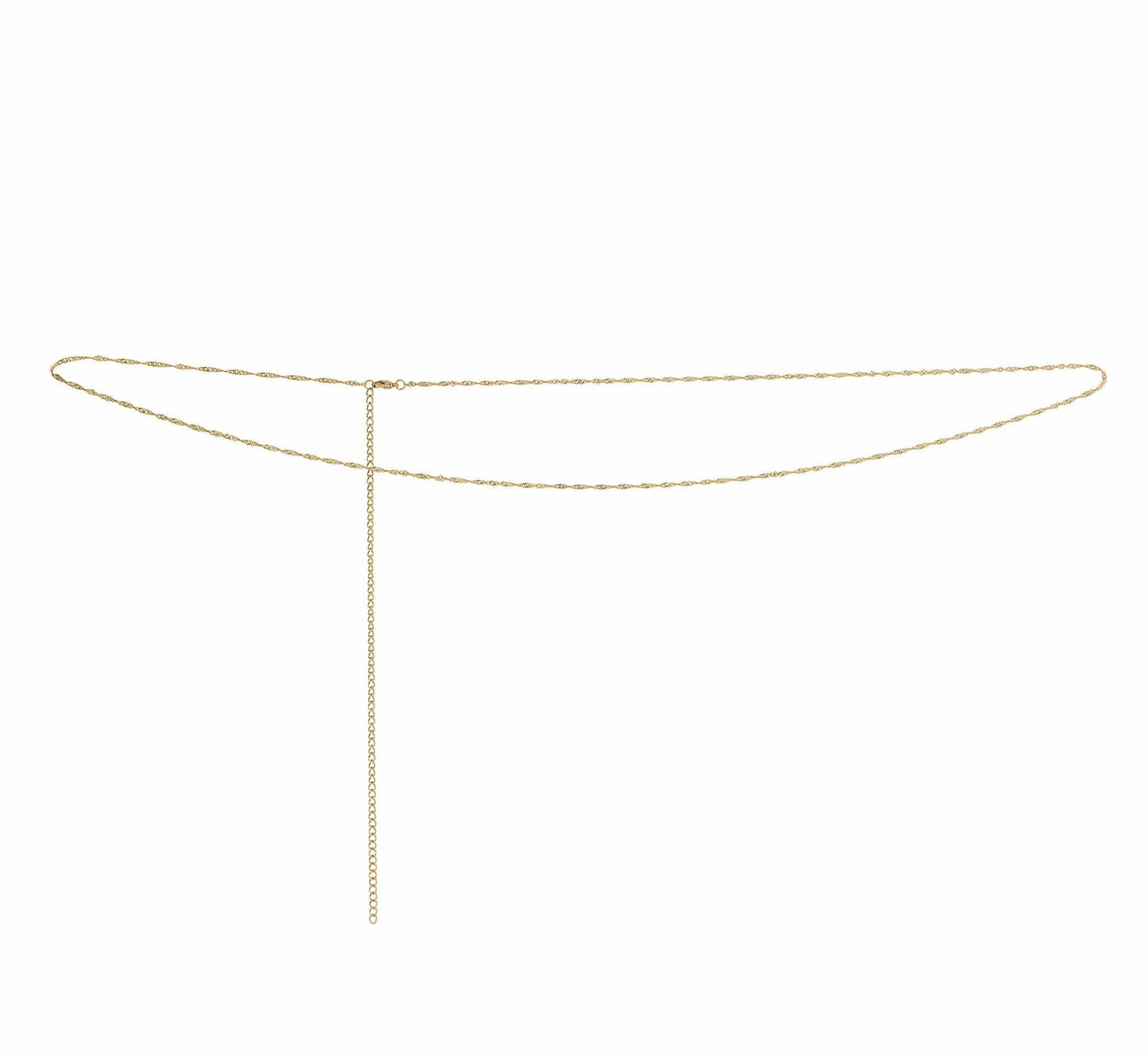 ACC-S.STL 18K PVD Gold Stainless Steel Singapore Belly Chain