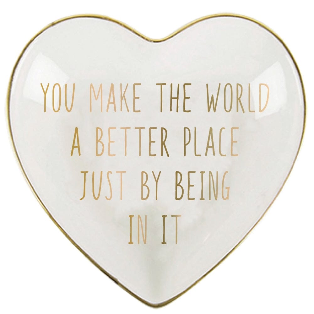 ACC You Make the World a Better Ceramic Trinket Tray