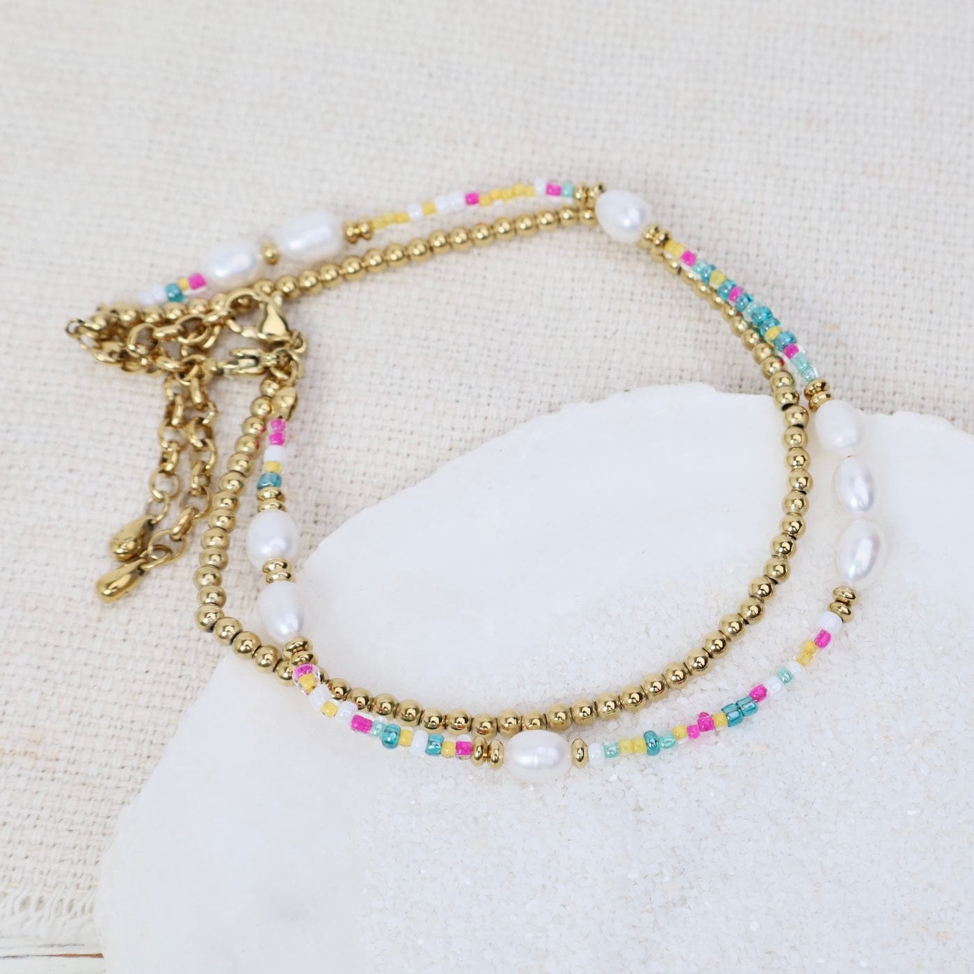 ANK-S.STL Carnavale Colors of the Sea Anklet Set