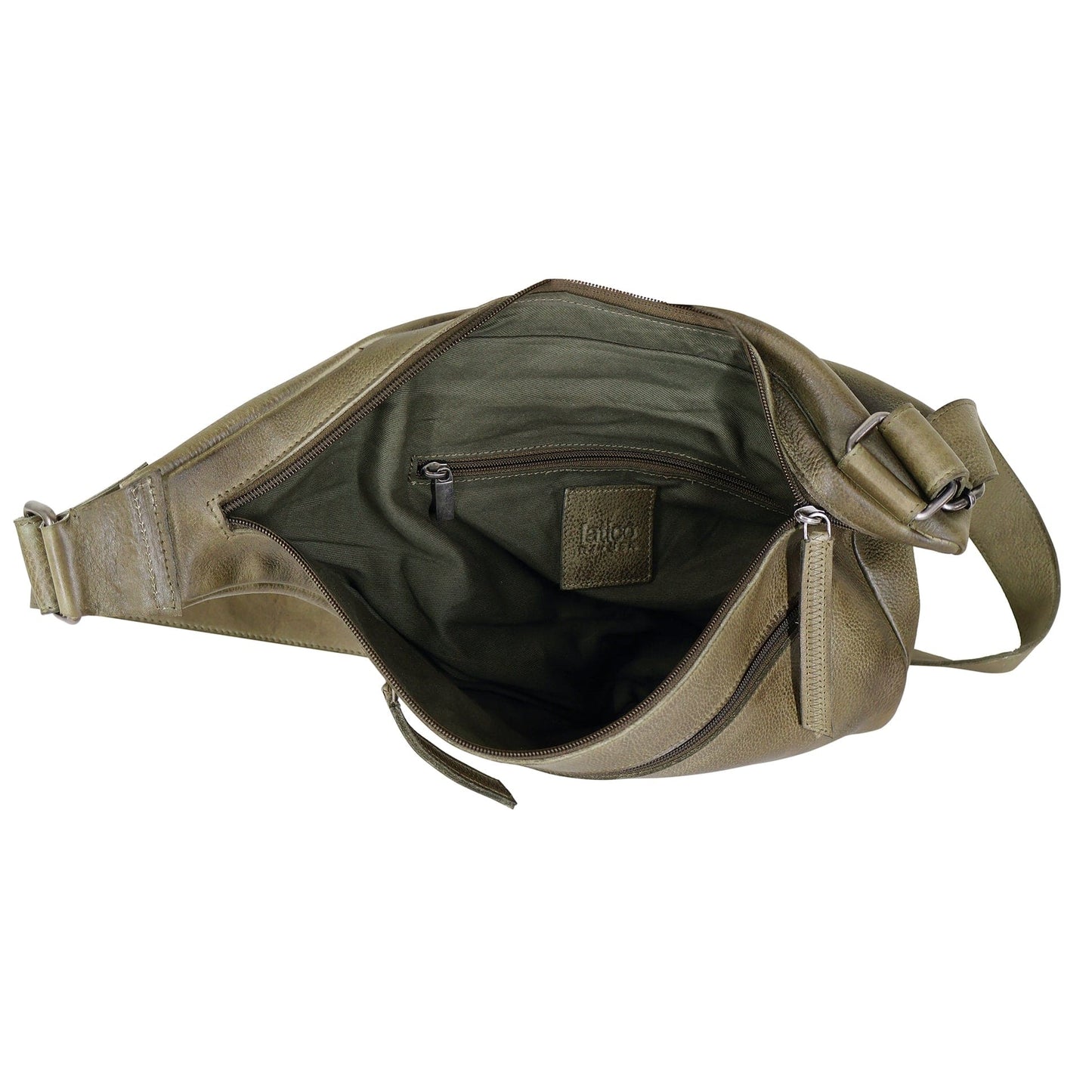 BAG Black Leather Hippie Sling Bag