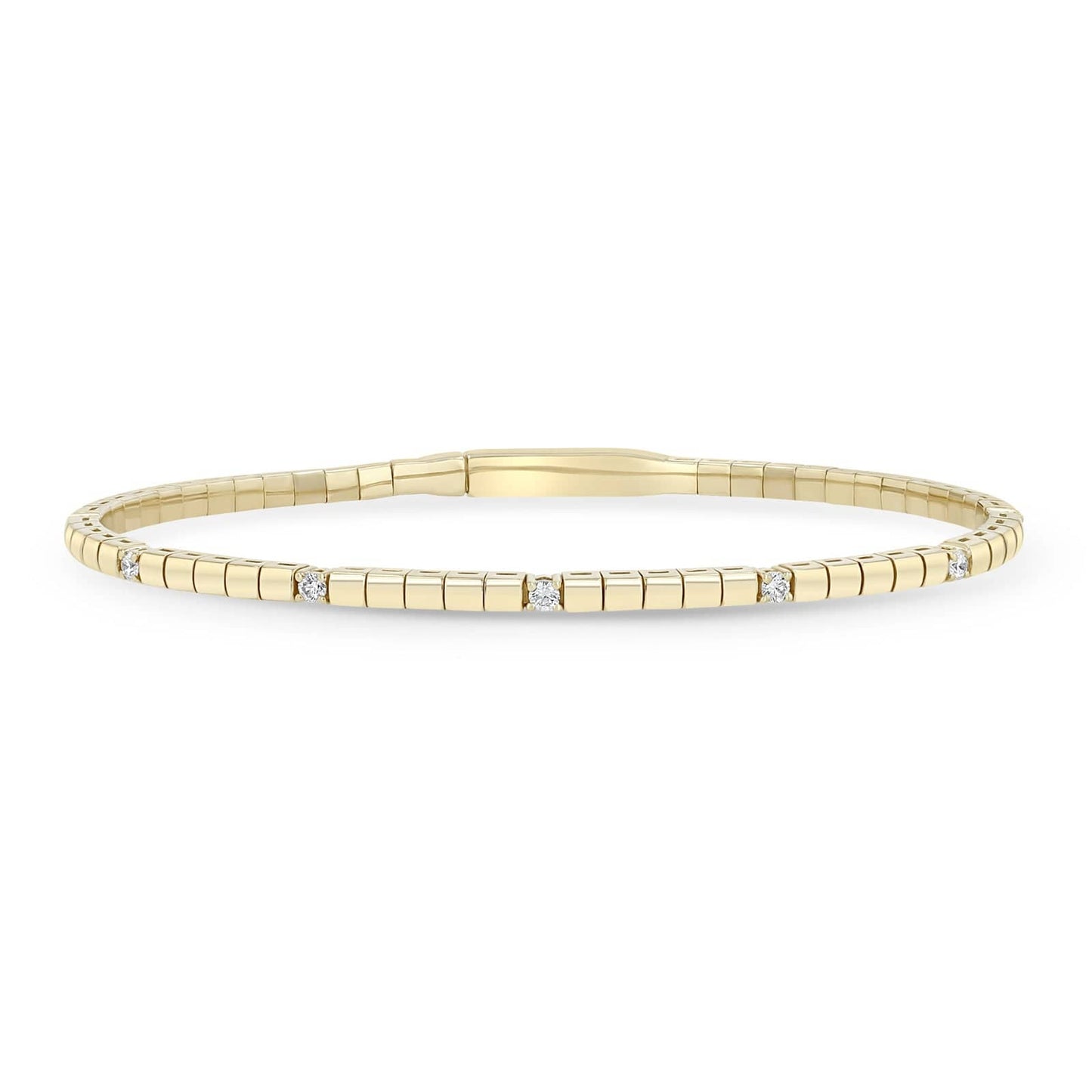BRC-14K 14k Diamond Flex Bangle Bracelet