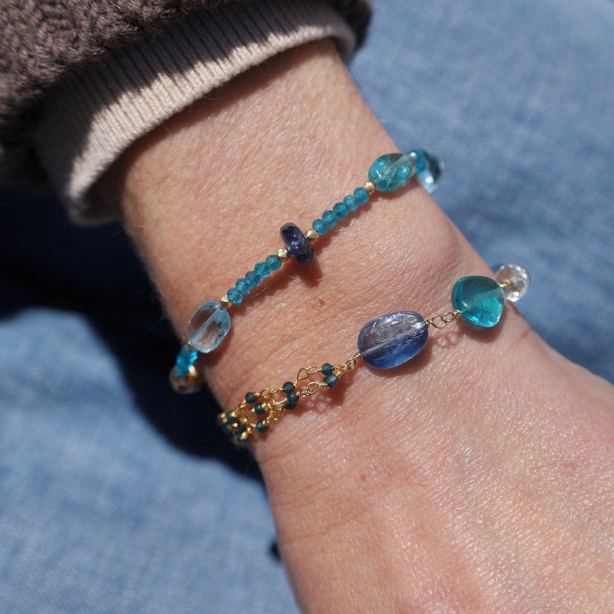 BRC-GF Mixed Beads with Magnetic Clasp Bracelet