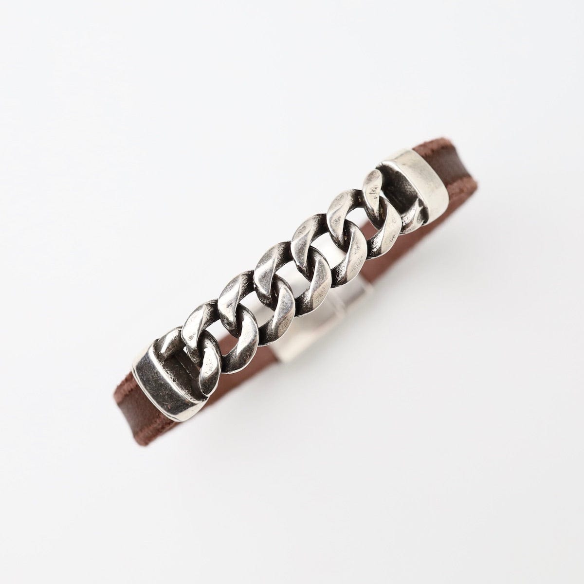 BRC Indus Brown Leather Bracelet