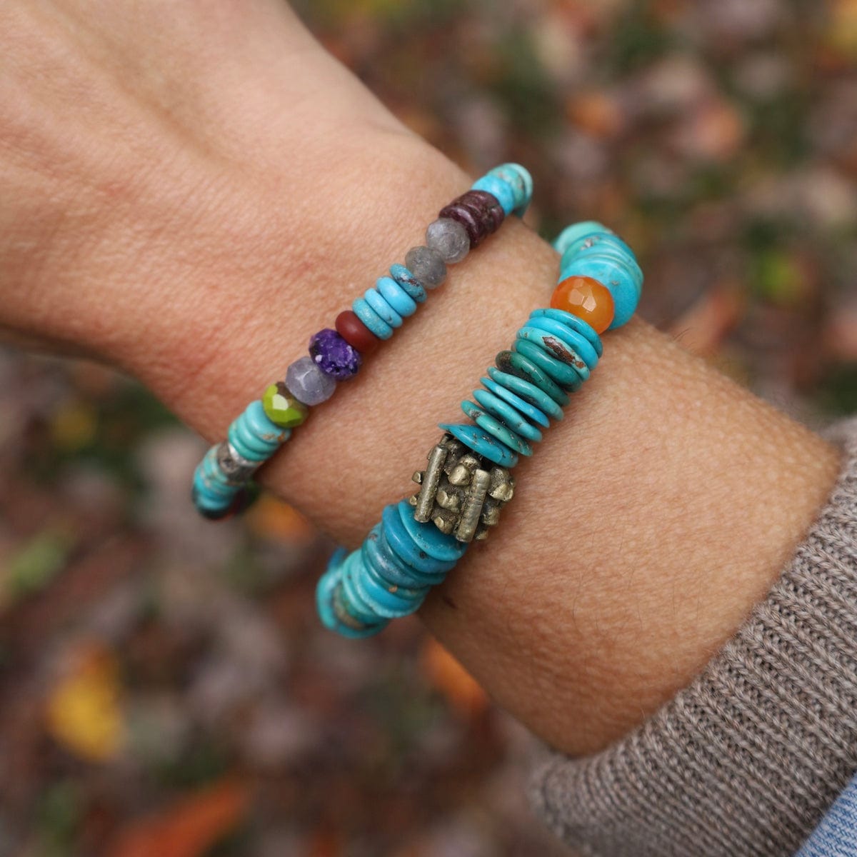 BRC Kapow! Colorful Silver Stretch Bracelet