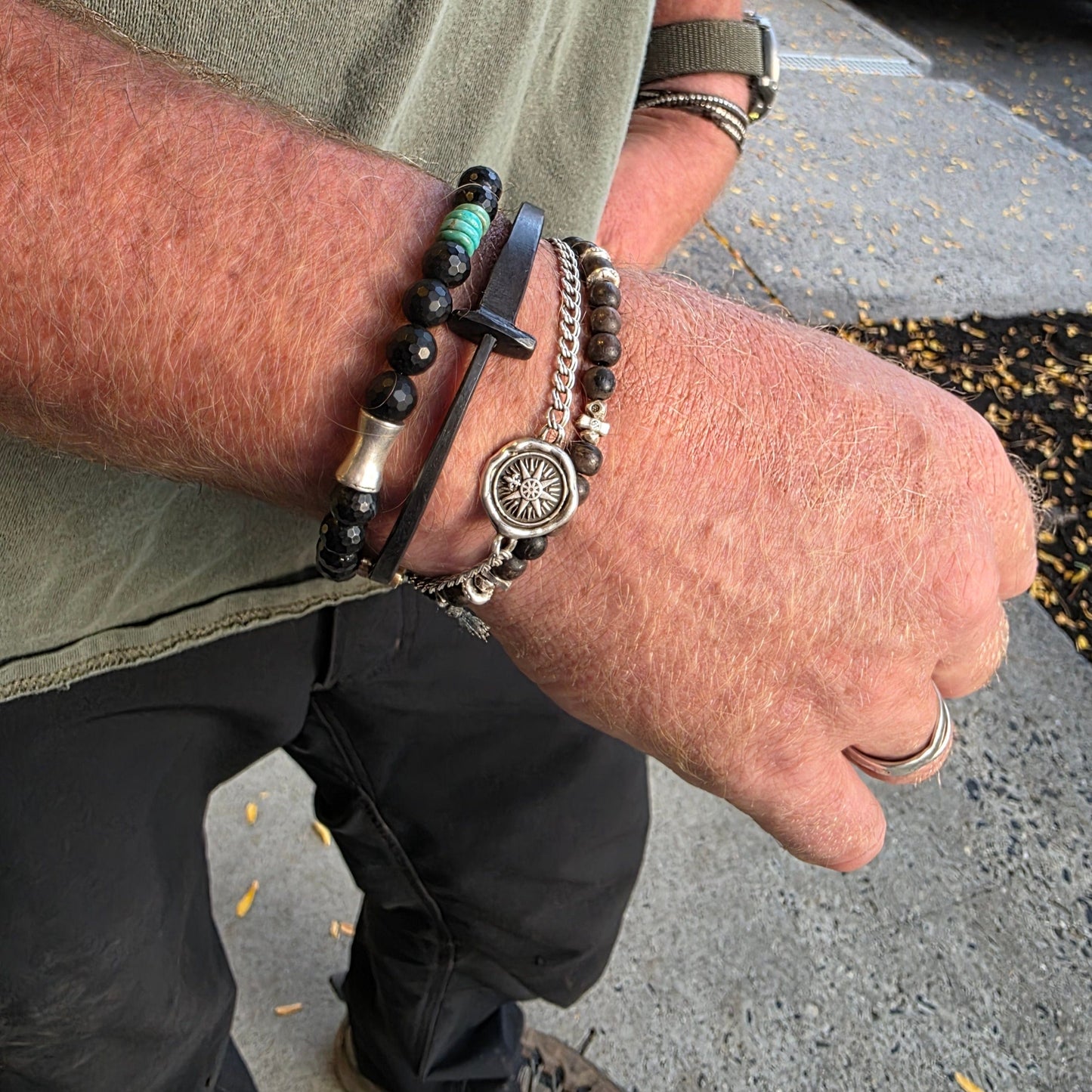 BRC Pat Flynn Iron Nail Bracelet Large Size
