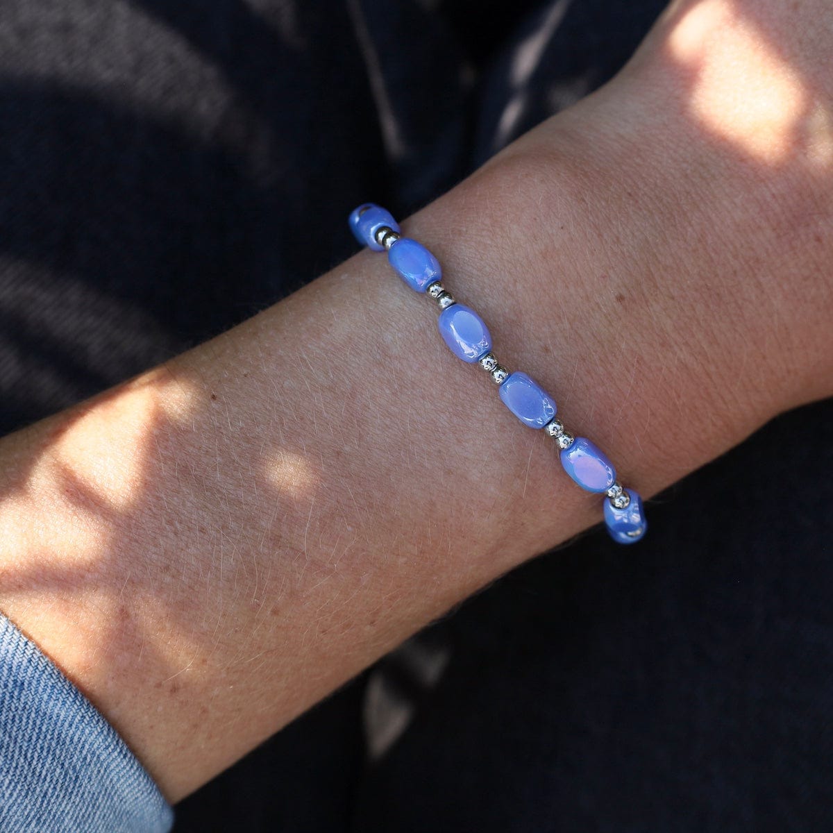 BRC-S.STL All in Pop Of Color Bracelet in Periwinkle Water & Stainless Steel