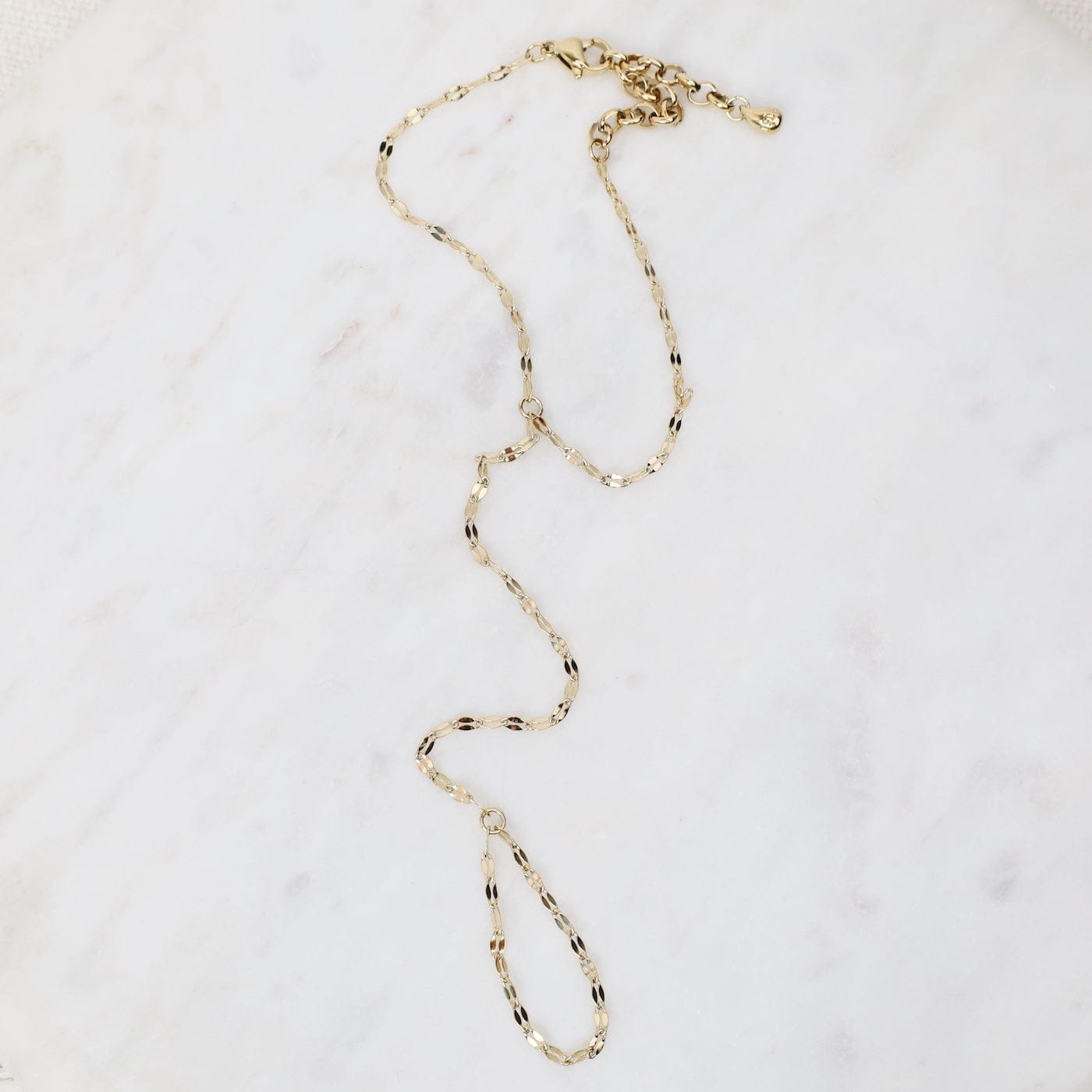 BRC-S.STL Hand Candy Gold Plated Mirror Hand Chain