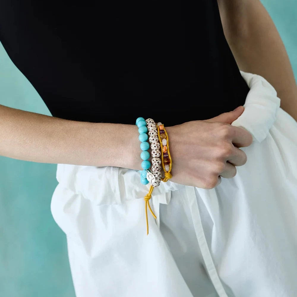 BRC Wake Single Wrap Bracelet Yellow