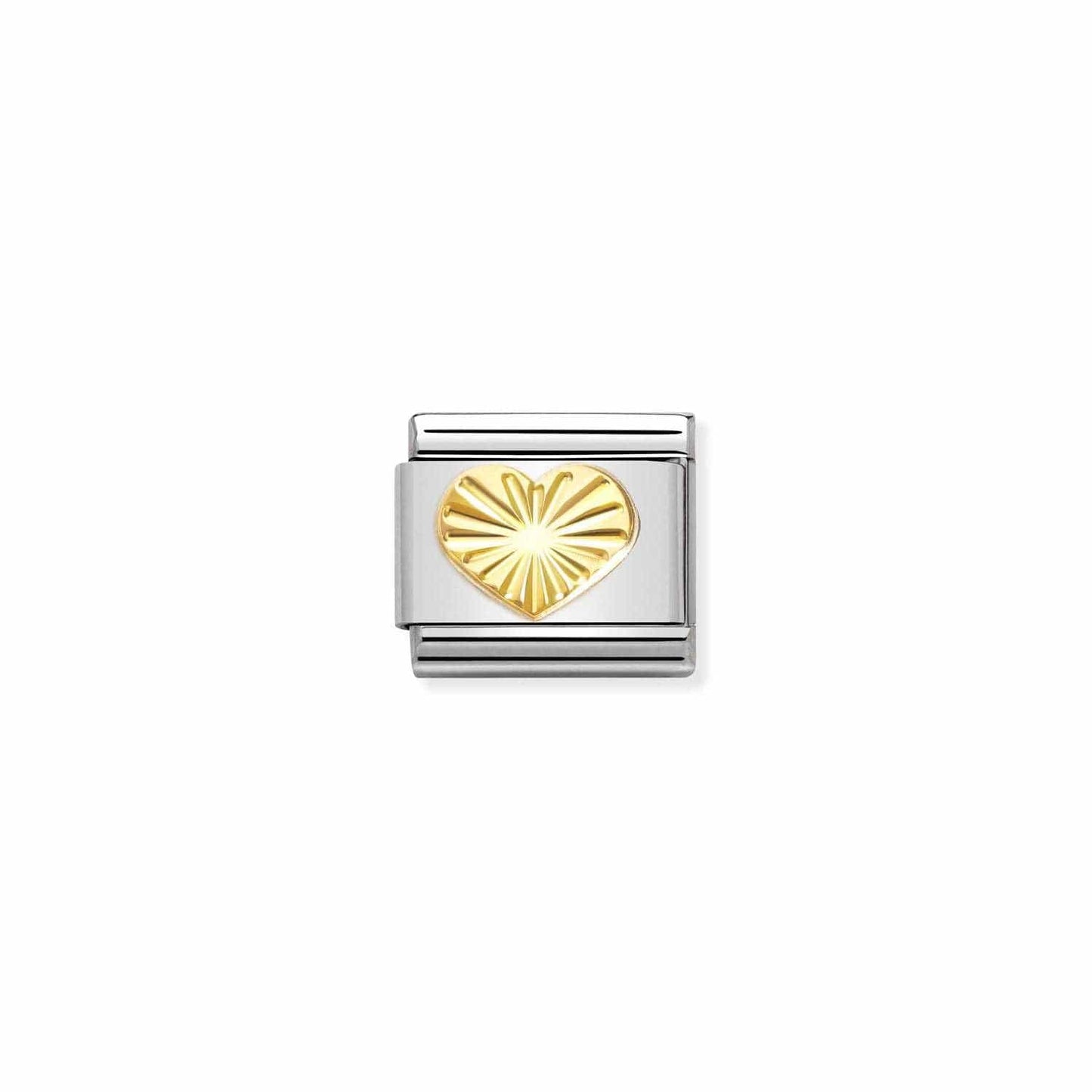 CHM Classic Gold Etched Heart Composable Link