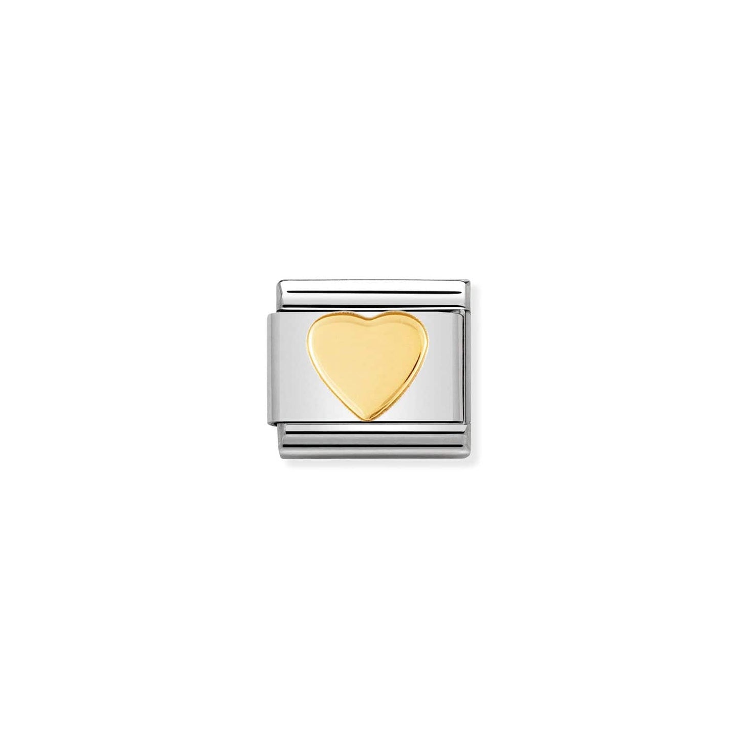 CHM Classic Gold Flat Heart Composable Link