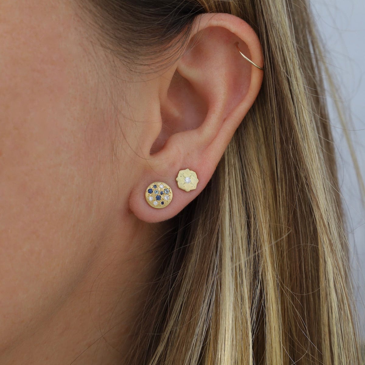 EAR-18K Drops of Happiness Kite Studs