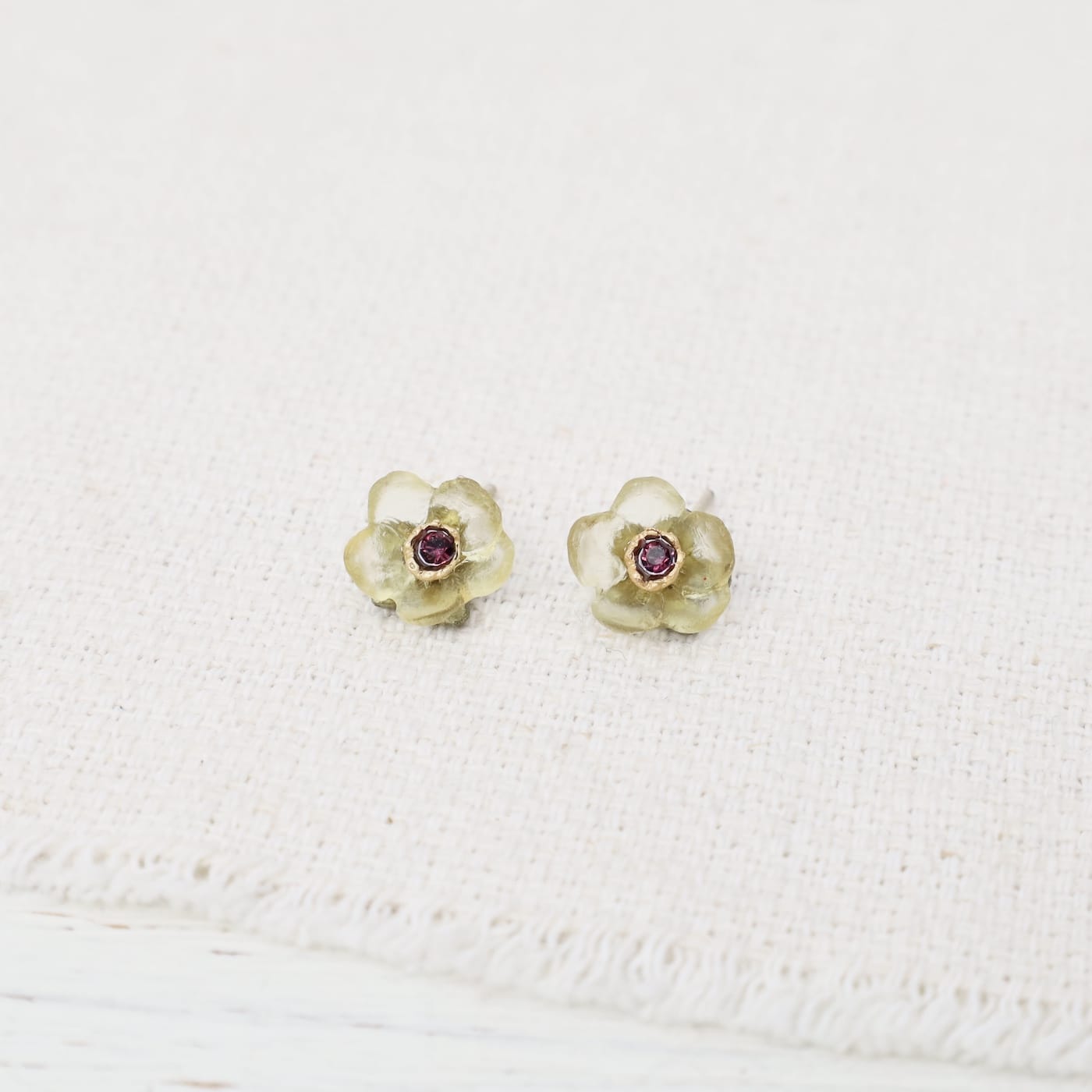 EAR French Bouquet Stud Earrings - Yellow