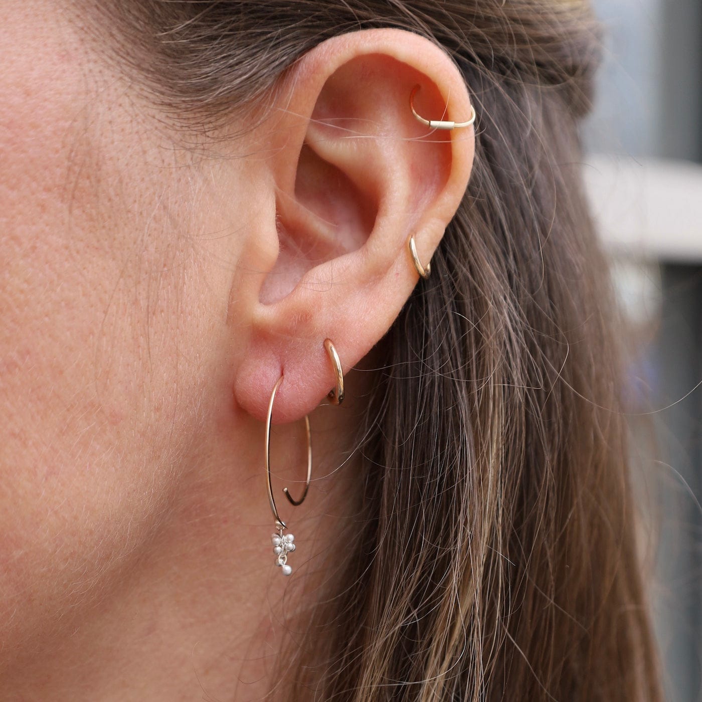 EAR-GF Extra Small Gold Filled & Silver Soft Hoops