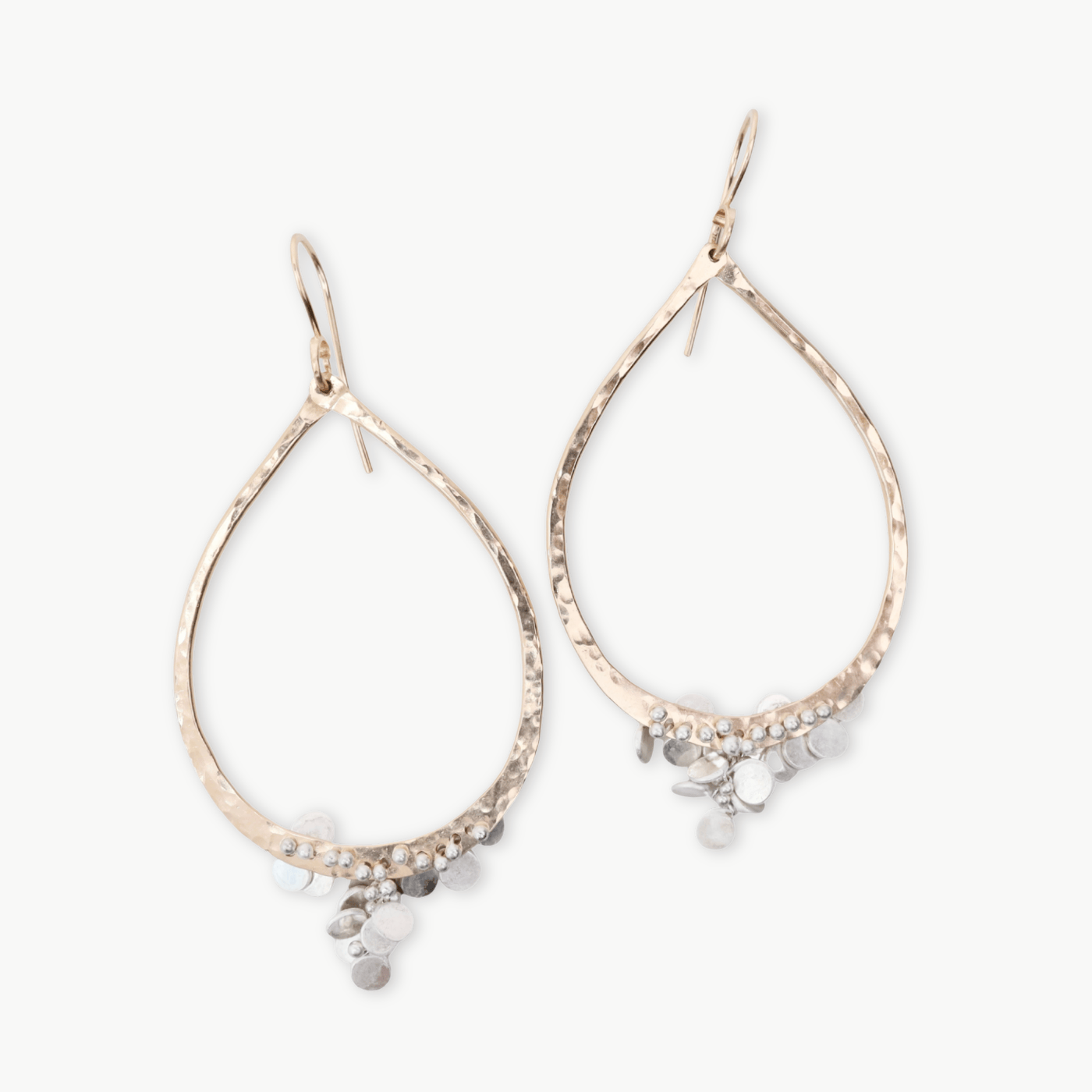 EAR-GF Gold Filled Large Tear Confetti Earrings