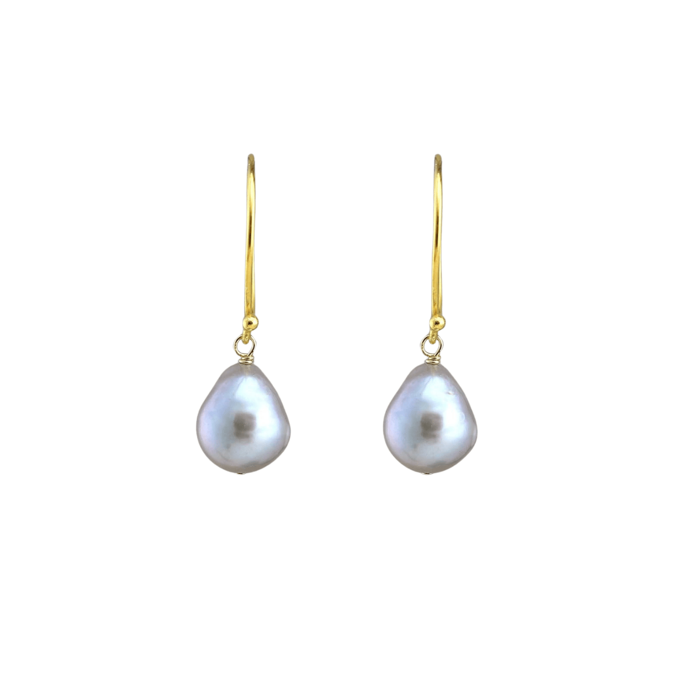 ear-gf Small Grey Edison Pearl Earrings