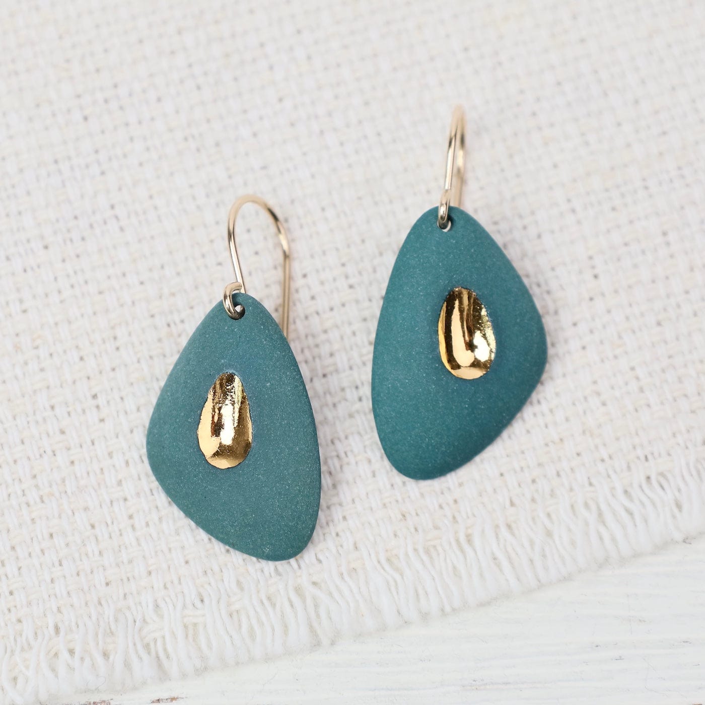 EAR-GF Teal Guardian Wing Earrings