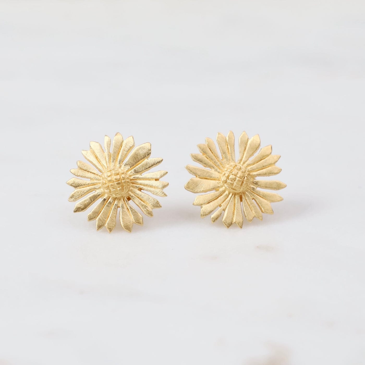 EAR-GPL Gold Flower Post Earrings