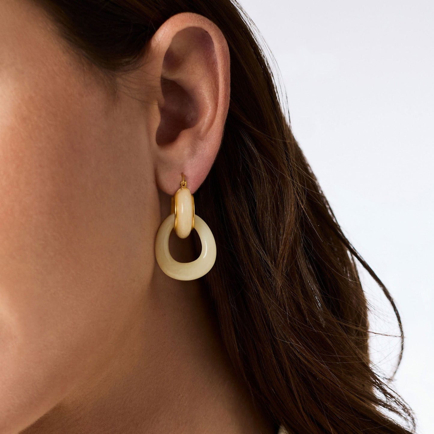EAR-GPL Ivory Amalfi 2-in-1 Earrings