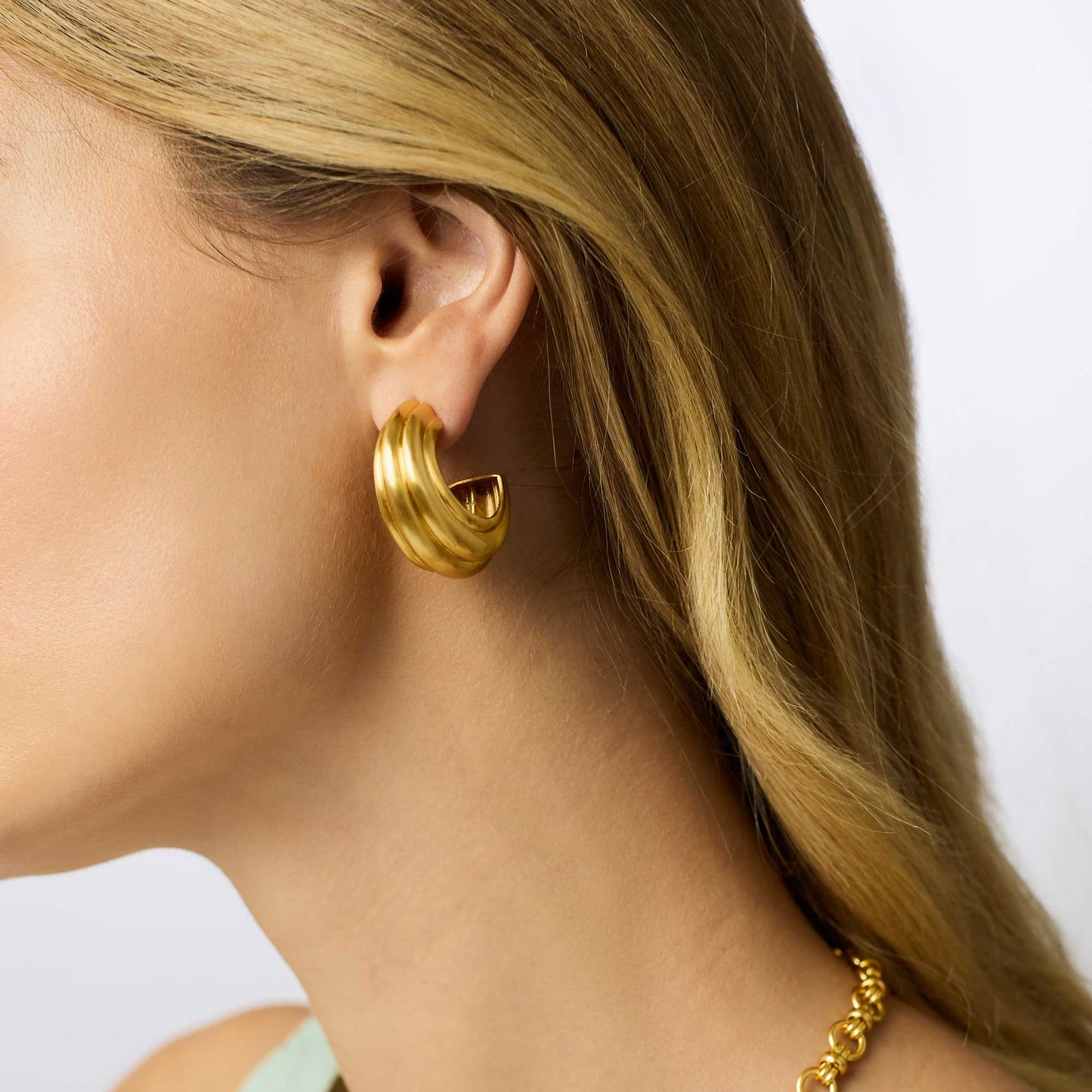 EAR-GPL Portofino Statement Hoop - Medium