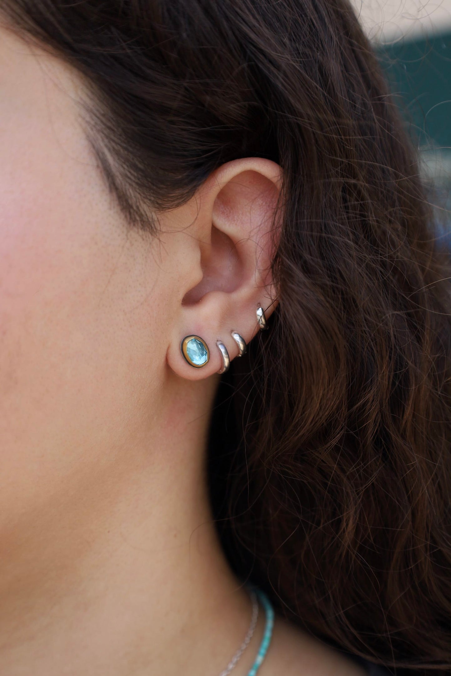 EAR Icy Topaz Stud Earrings