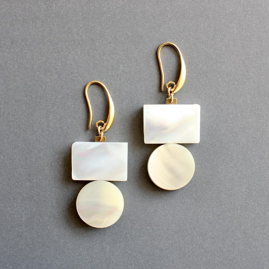 EAR-JM Mother-Of-Pearl Geometric Earrings