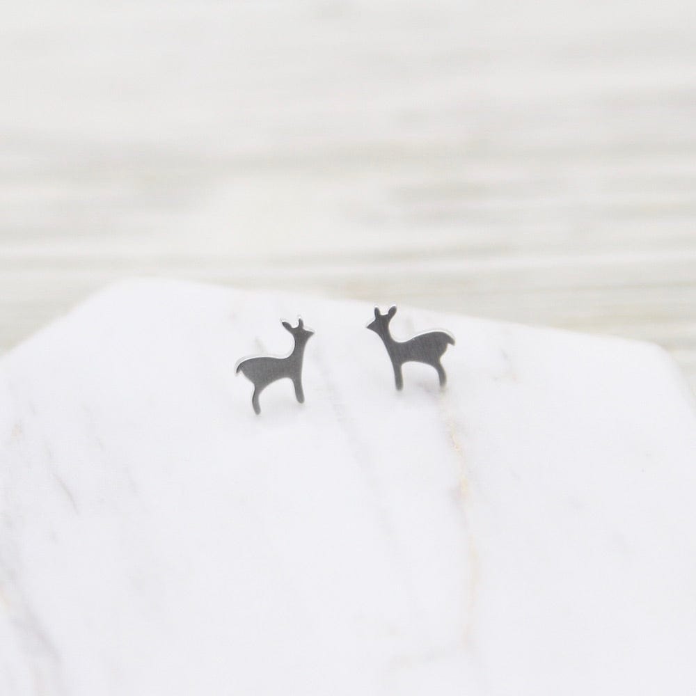 EAR Wee Deer Stud - Brushed Sterling Silver