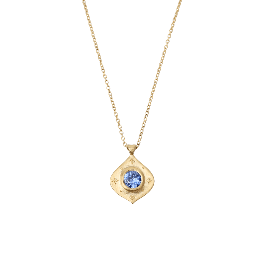NKL-18K One of a Kind Sapphire Drops of Happiness Pendant