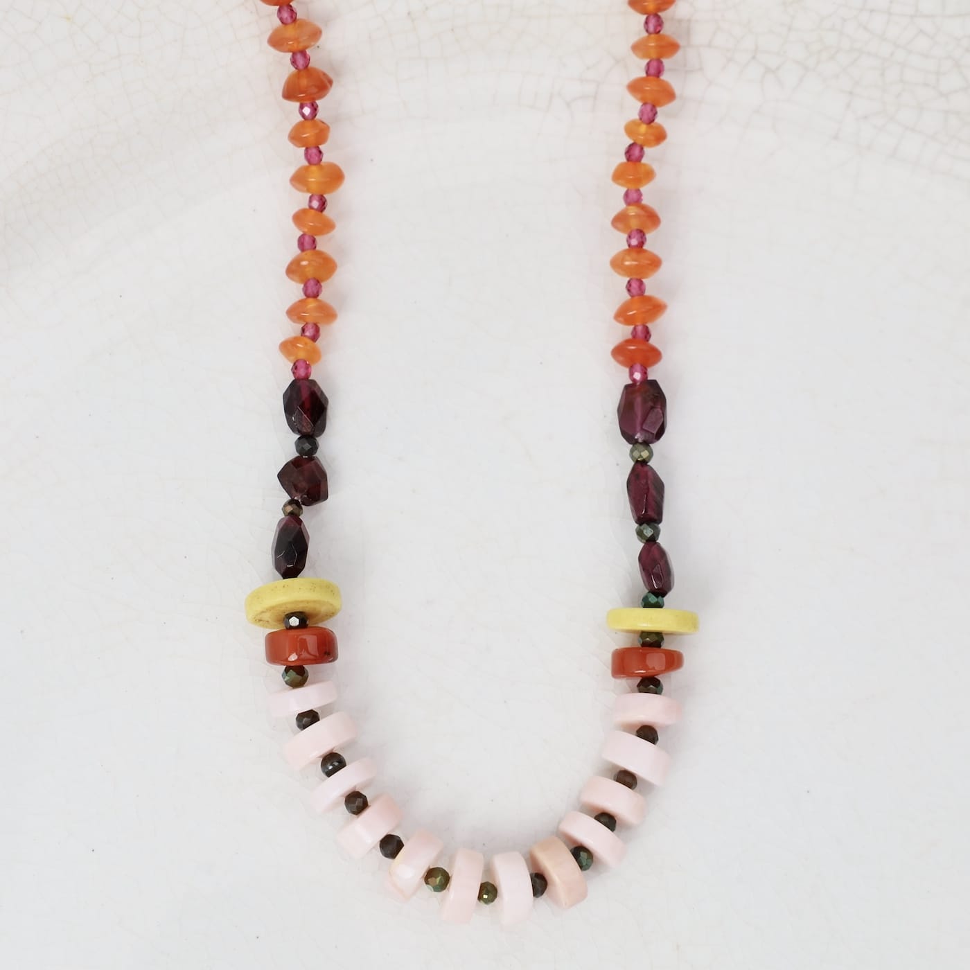 NKL Carnelian and Peruvian Opal Necklace
