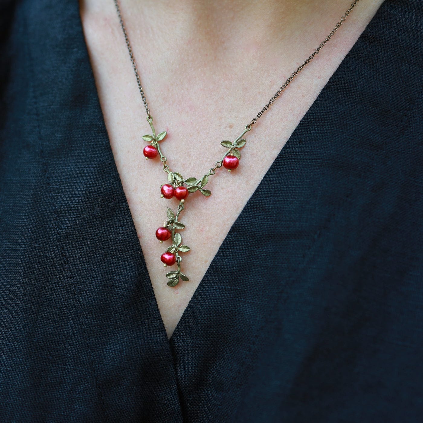 NKL Cranberry Drop Pendant