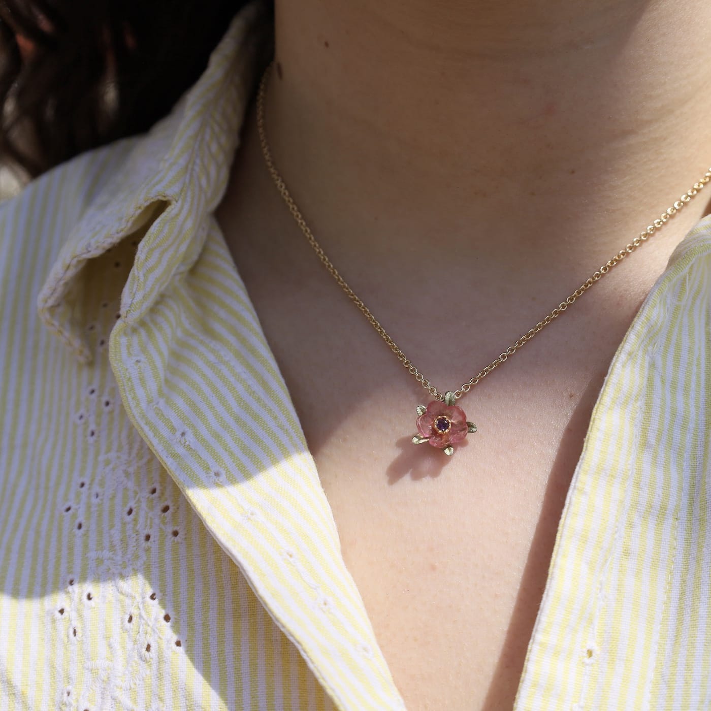 NKL French Bouquet Pink Pendant