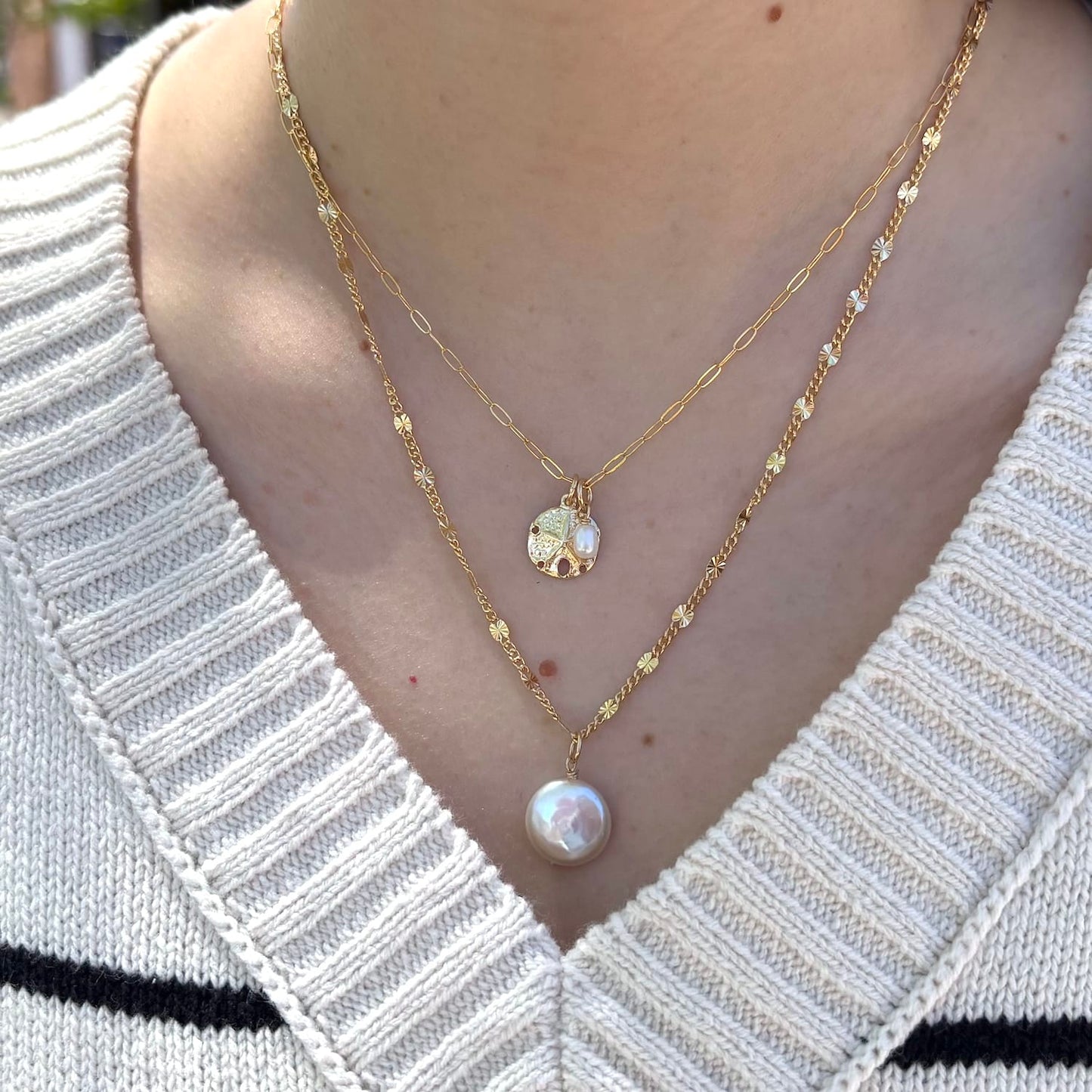 NKL-GF Gold Filled Day Dreamer Freshwater Pearl Necklace