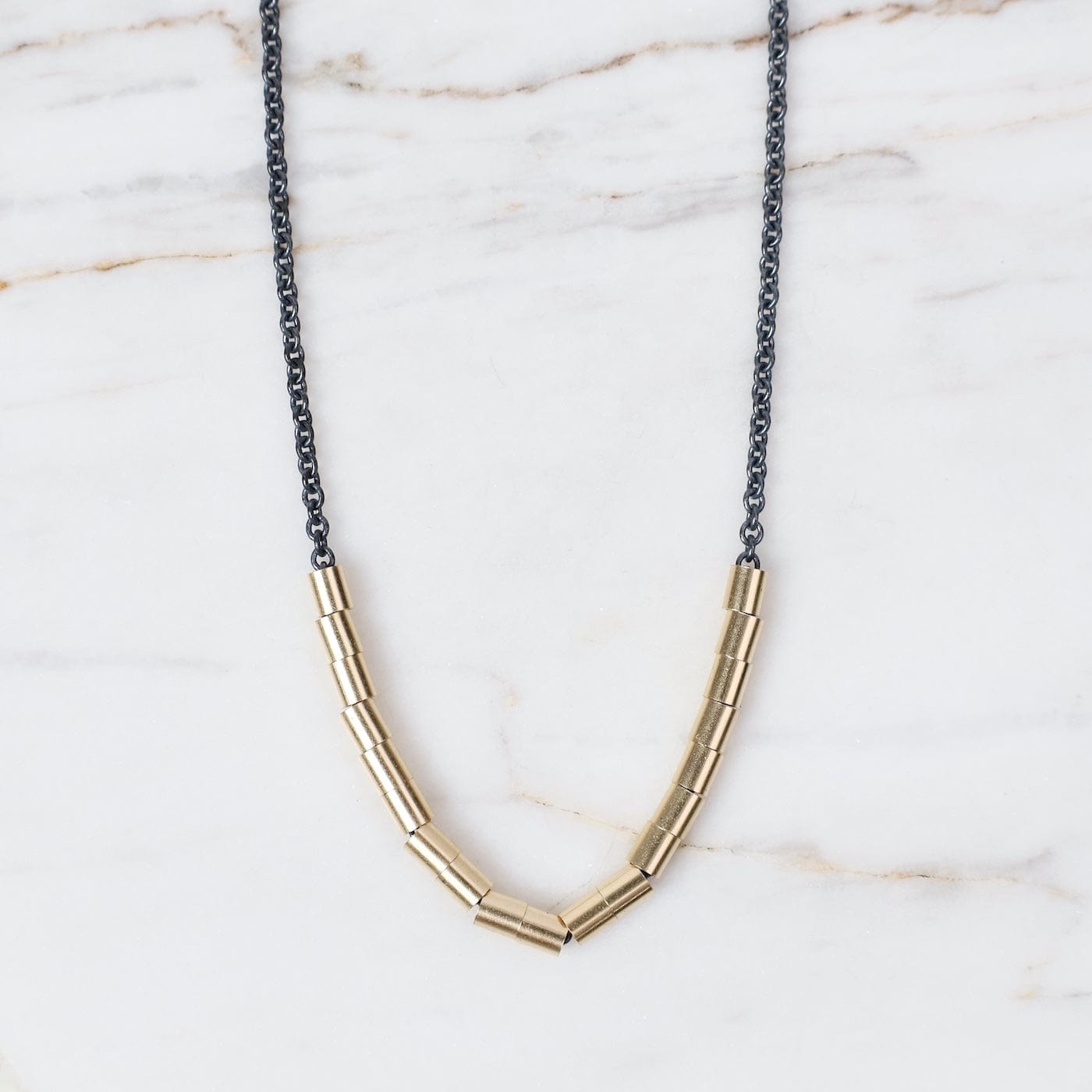 NKL-GF Golden Tubes  Necklace