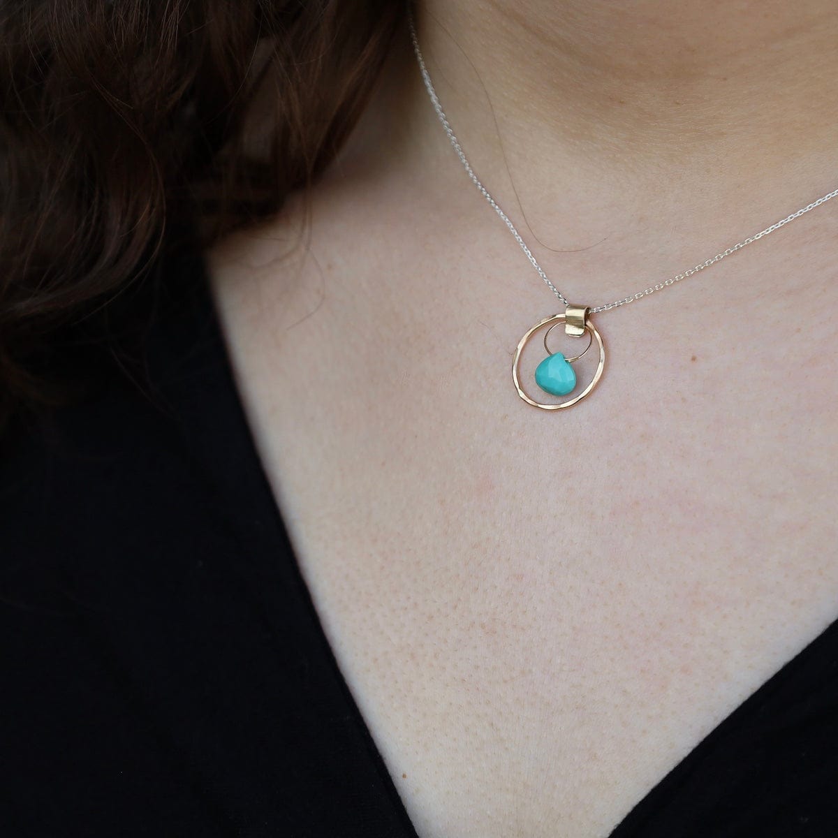 NKL-GF Petite Turquoise Dreamweaver Pendant Necklace