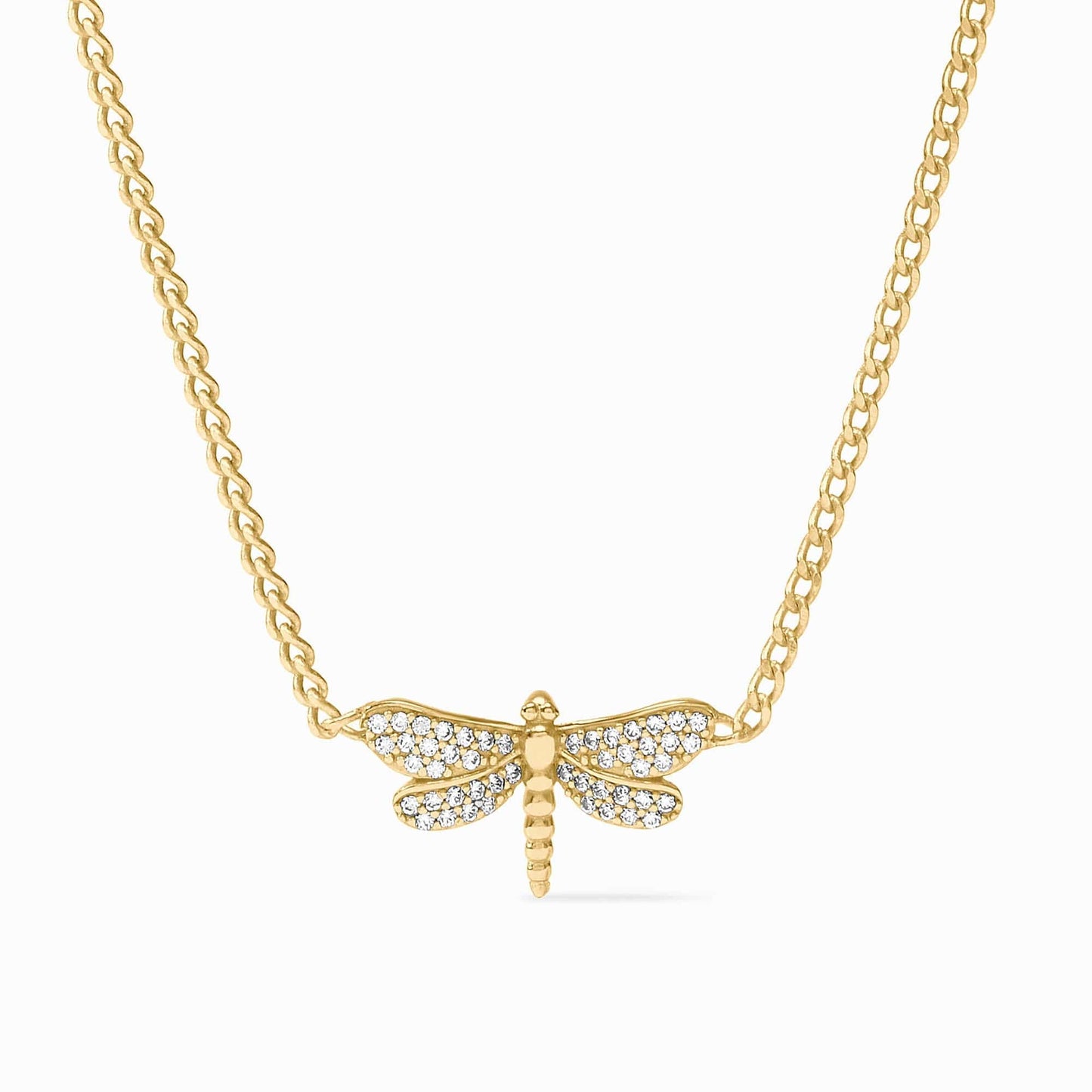 NKL-GPL Dragonfly Pavé Delicate Necklace