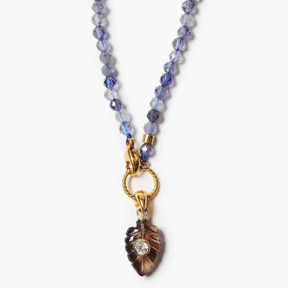 NKL-GPL Fern Necklace Iolite