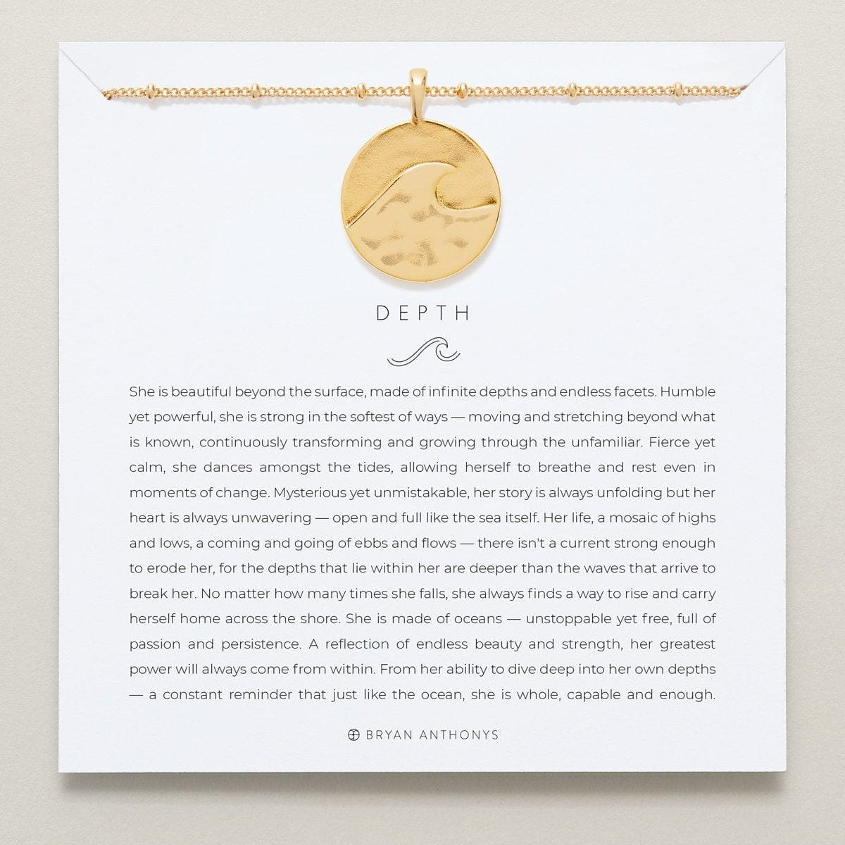 NKL-GPL Gold Plated Depth Necklace