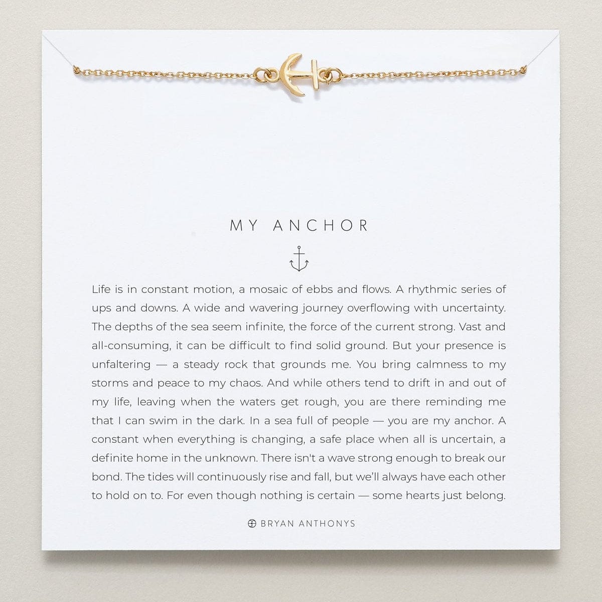 NKL-GPL Gold Plated My Anchor Necklace