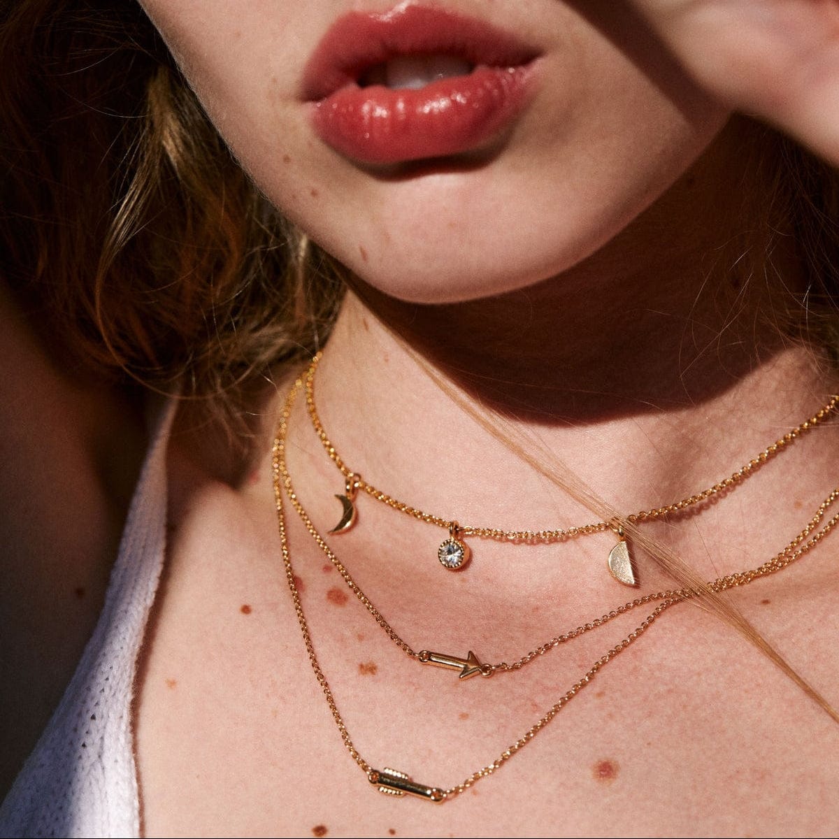 NKL-GPL Gold Plated Soul Sisters Best Friend Arrow Necklace Set