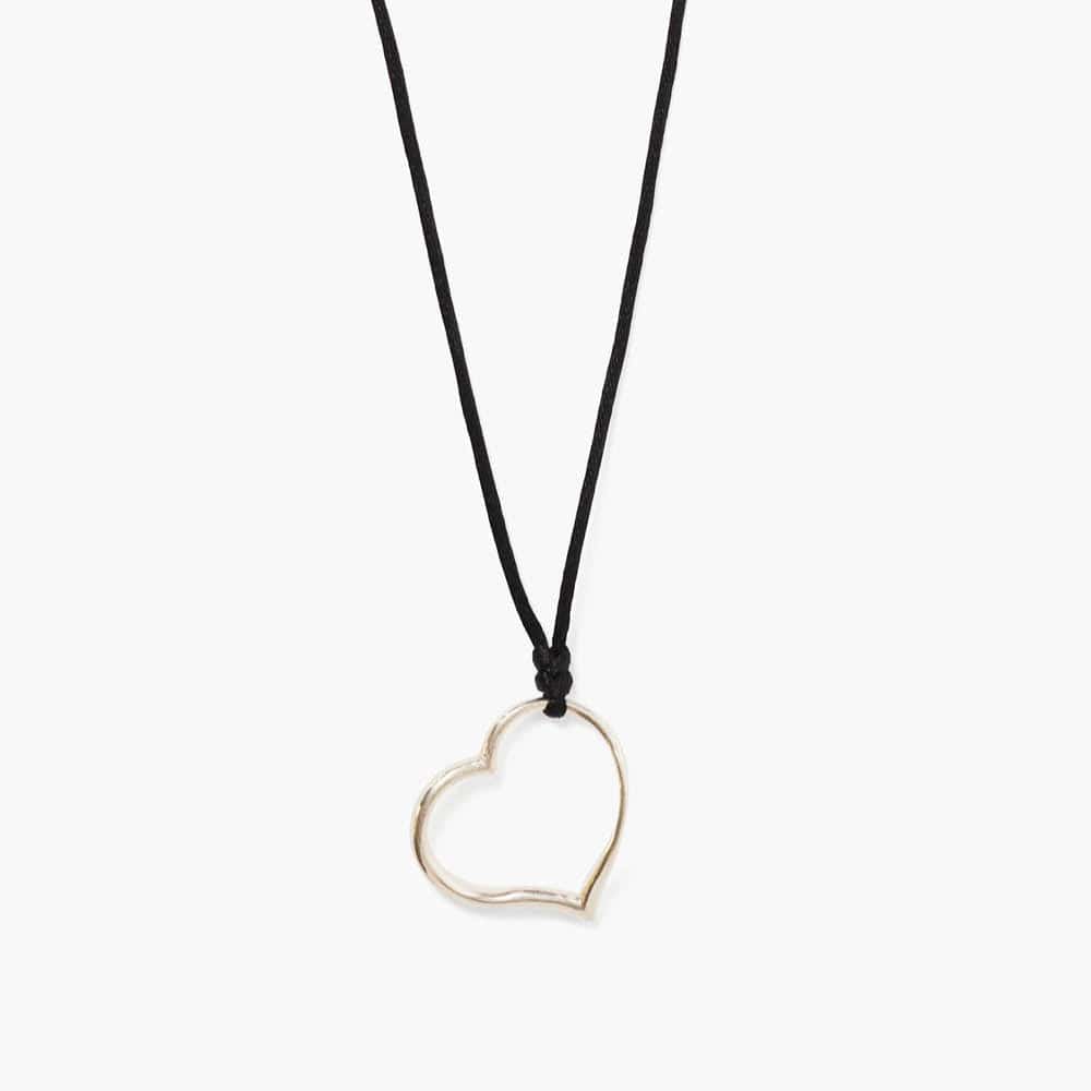 NKL Open Heart Necklace Silver