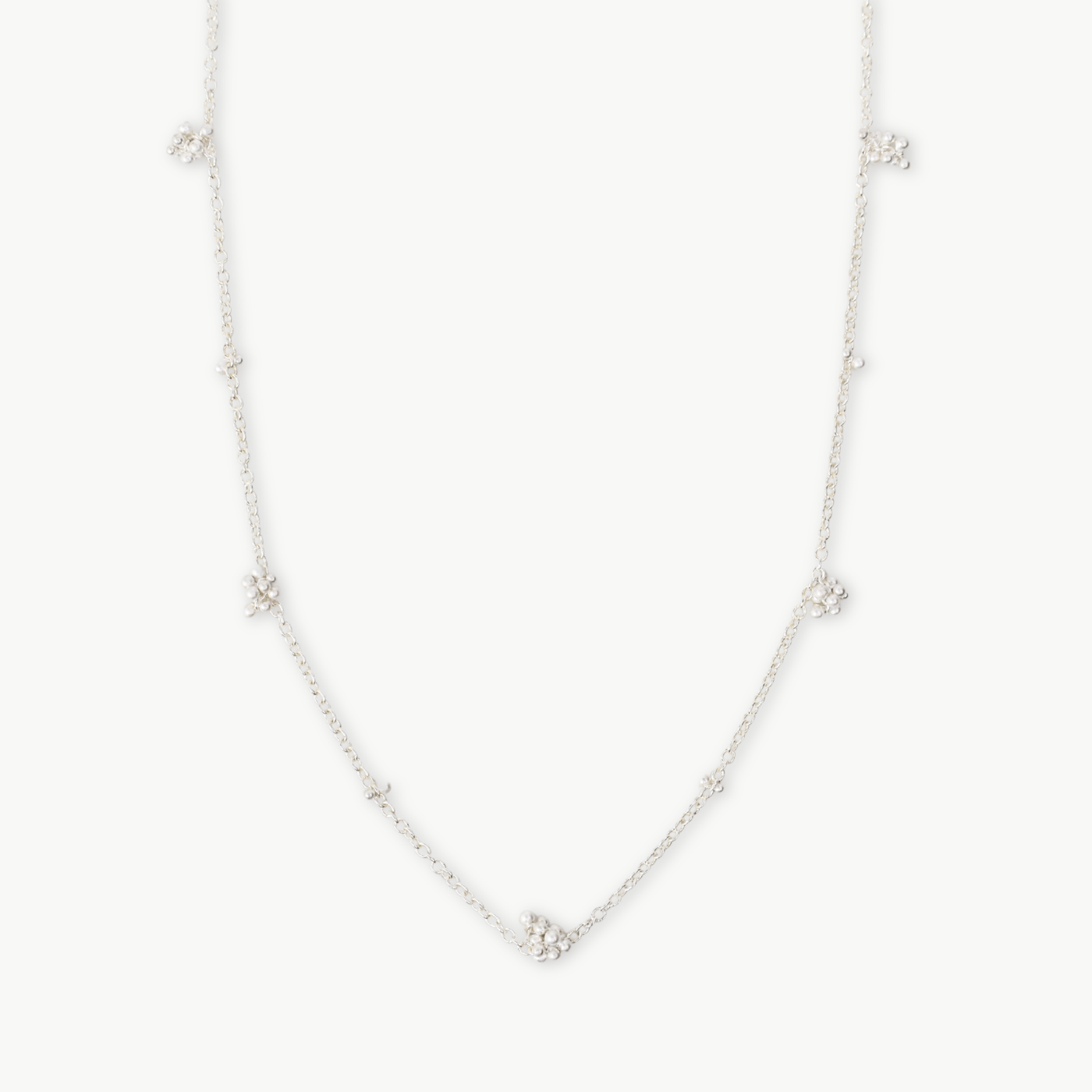NKL Silver Baby's Breath Necklace