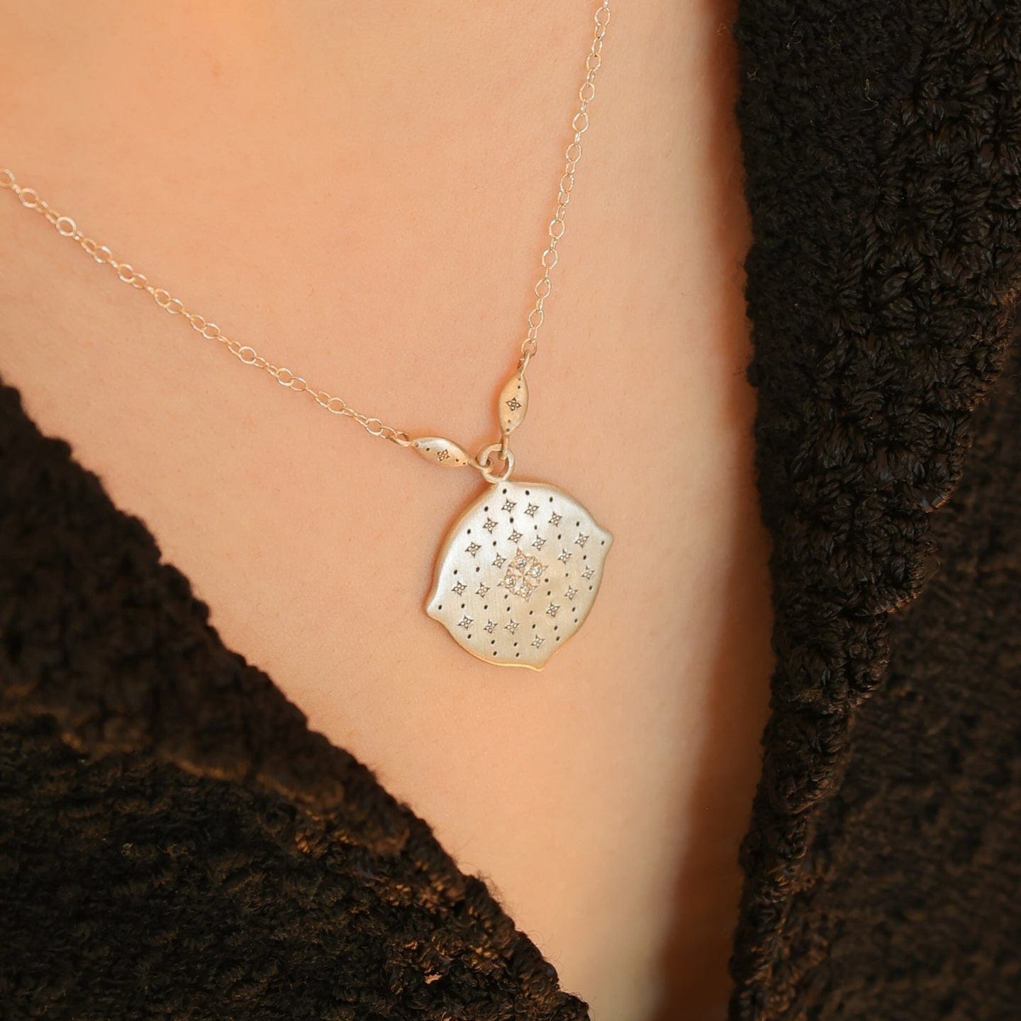 NKL Sky Pendant Sterling Silver with Diamonds