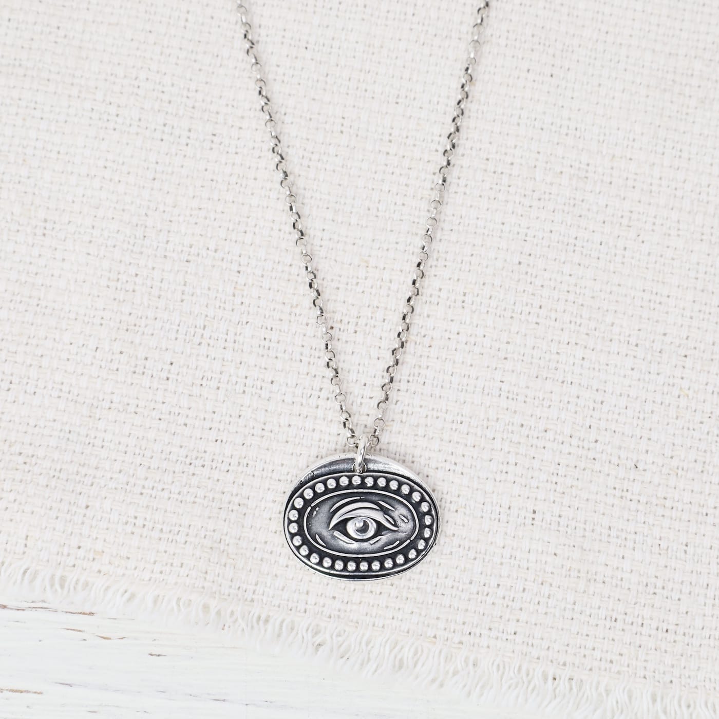 NKL Sterling Silver “All Seeing Eye” Necklace