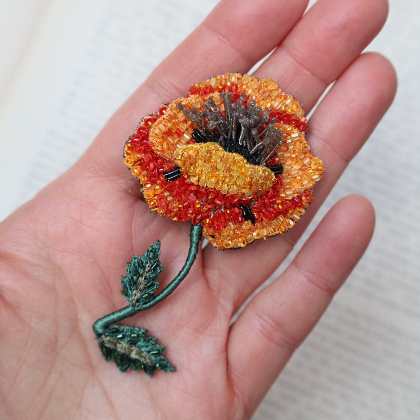 PIN Golden Poppy Brooch Pin