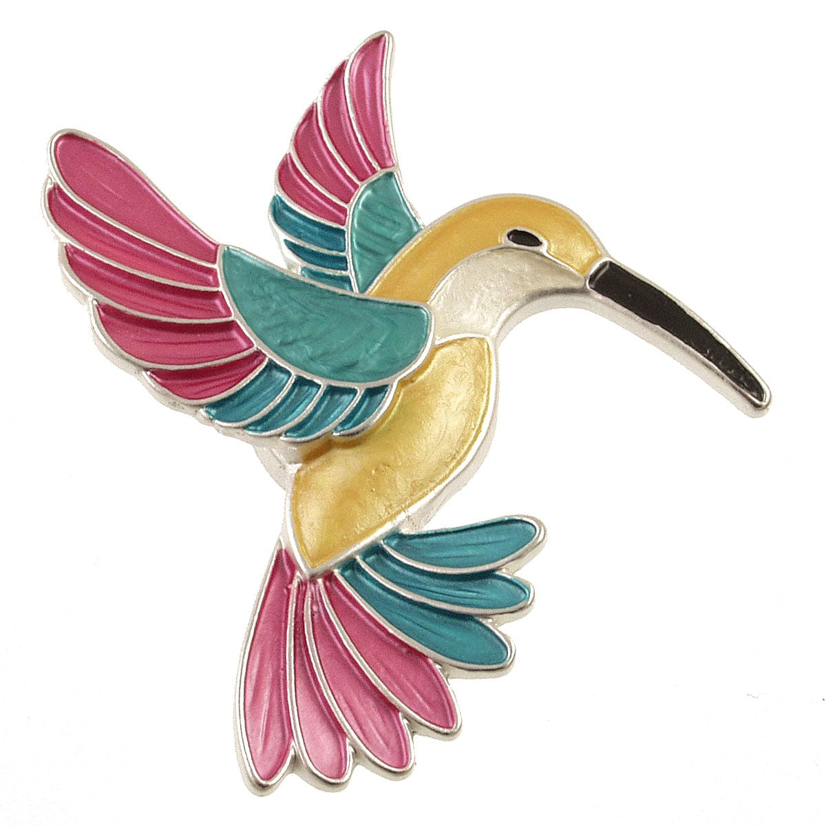 PIN-JM Pastel Hummingbird Magnetic Brooch