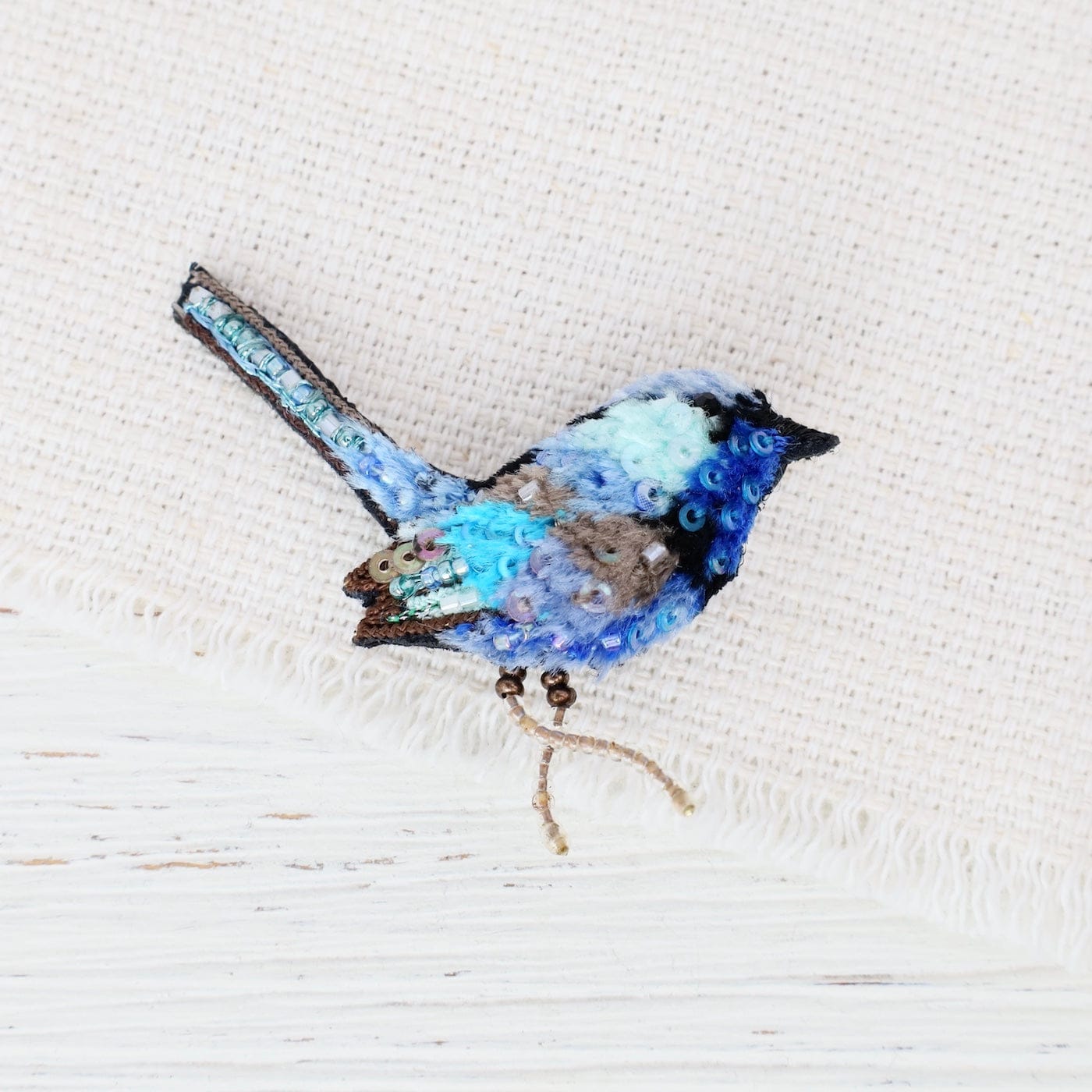 PIN Splendid Fairy Wren Brooch Pin